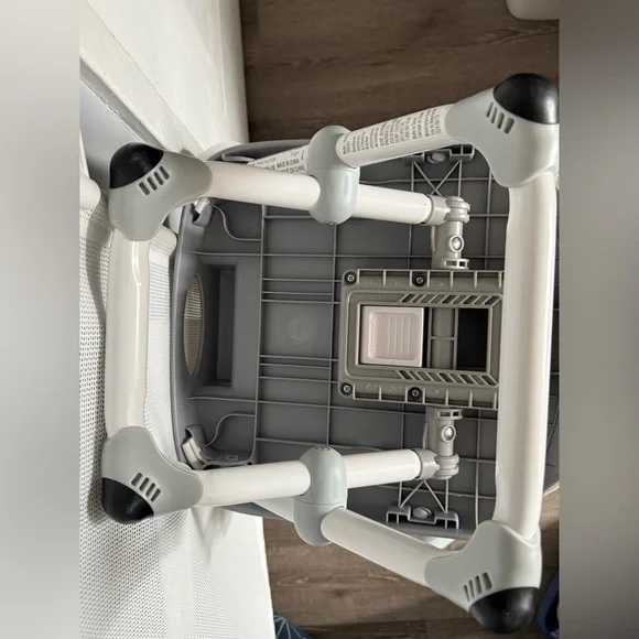 Chicco Portable Booster High Chair - Gray & White - Used once - Picture 8 of 9